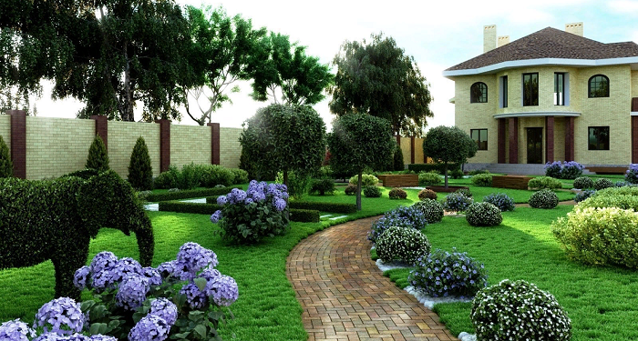 Ландшафтний дизайн у сучасному стилі: правила та переваги