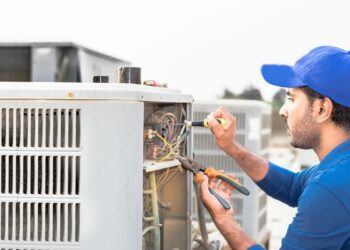 Professional services for repair of heating, ventilation, air conditioning systems