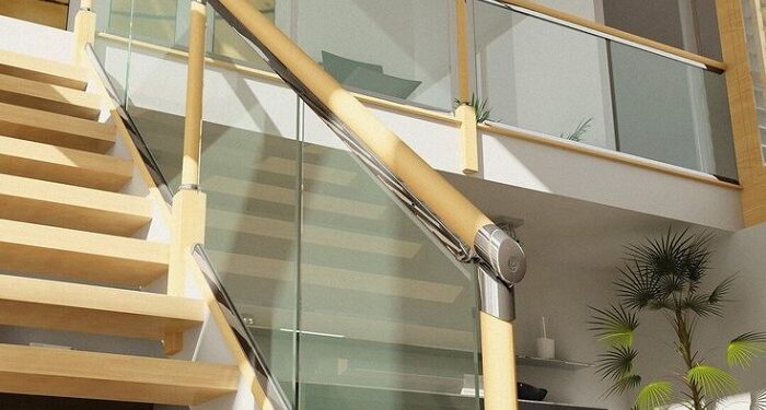 Стеклянные поручни для создания стильного современного пространства